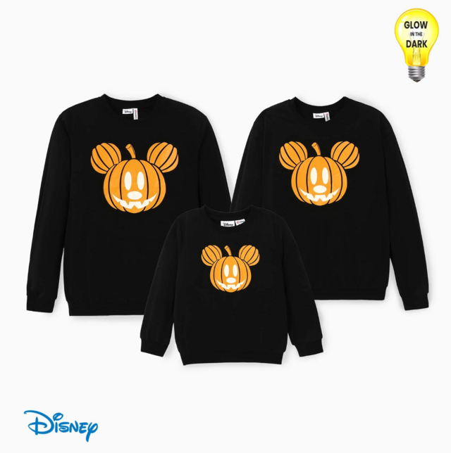 Disney Mickey Mouse Halloween Family Matching Long Sleeves Tops