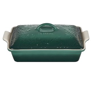 Le Creuset Olive Branch Rectangular Casserole Dish, 4 qt.