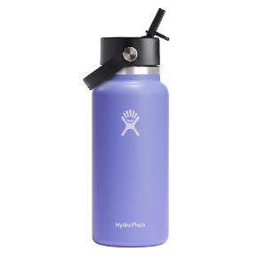 Hydro Flask 32-Ounce Wide Mouth Water Bottle with Flex Straw Lid