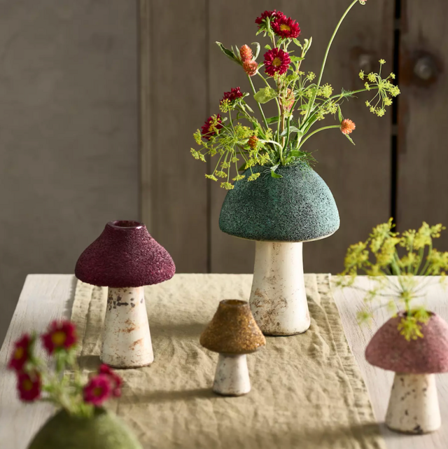 Terrain Textured Mushroom Vase