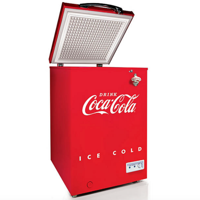 Coca-Cola 3.5 Cu.Ft. Refrigerator & Chest Freezer