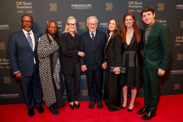 Wendell Pierce, Whoopi Goldberg, Meryl Streep, Steven Spielberg, Drew Barrymore, Debra Messing and Alex Edelman