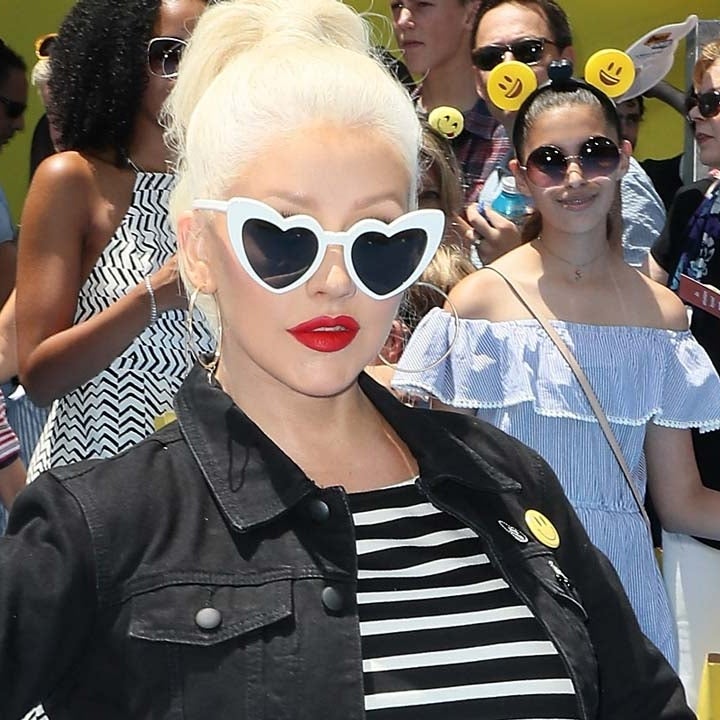 Christina Aguilera Is Pretty In Pink At Birthday Party That Includes A Real Housewives Twister