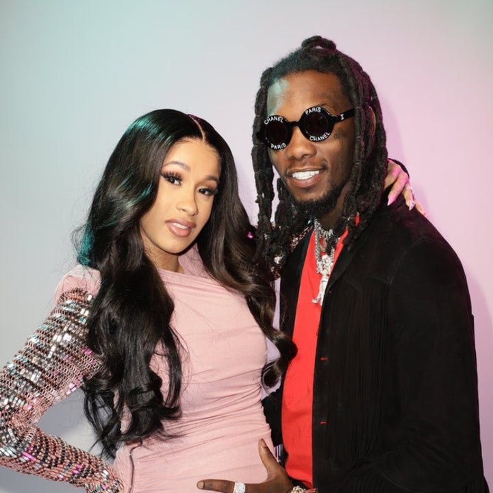 Pregnant Cardi Flaunts Baby Bump in Sexy Dress With Offset