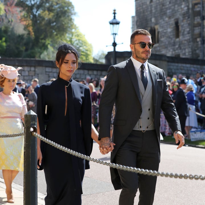 Victoria beckham meghan discount markle wedding dress