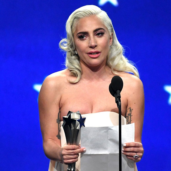 Lady gaga golden globes 2025 acceptance speech 2019 spilled water