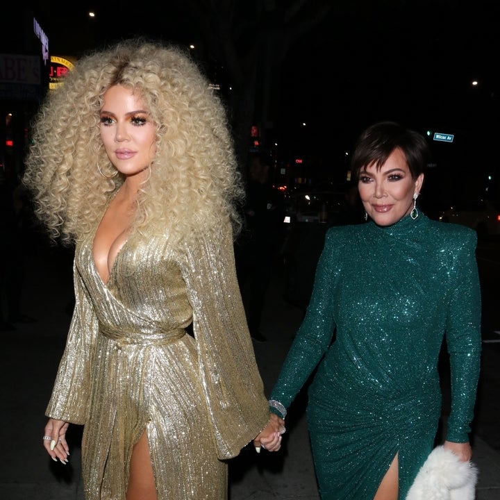 Khloe Kardashian Is Still Wearing Her Big Curly Wig a Day After