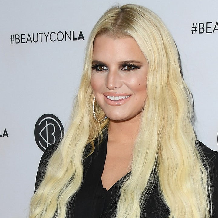 Jessica Simpson slips into busty skintight top to showcase VERY trim frame  after losing 100lbs