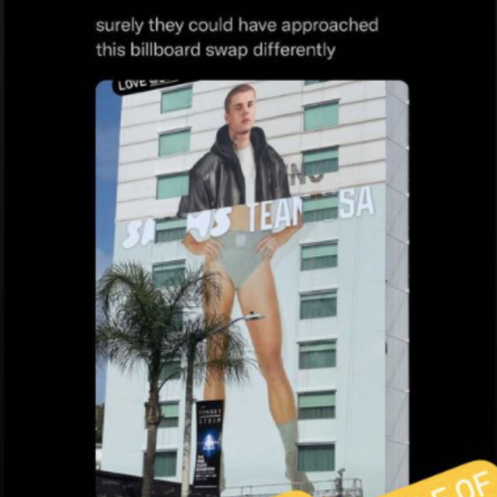 Justin Bieber mocked by fans as he appears to wear Kim Kardashian's Skims  UNDERWEAR in new billboard