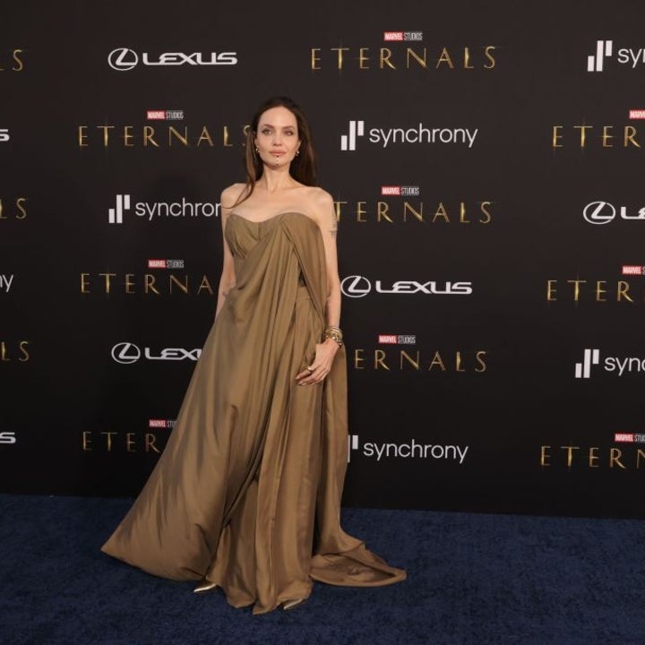 Angelina Jolie Dresses Up With Zahara and Shiloh For The Eternals