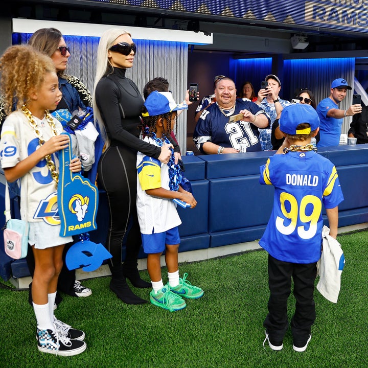 Kim Kardashian and Son Saint, 6, Spend Day Enjoying L.A. Rams Game