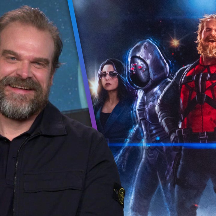 David Harbour is very excited to finish filming Stranger Things! #stra, David Harbour