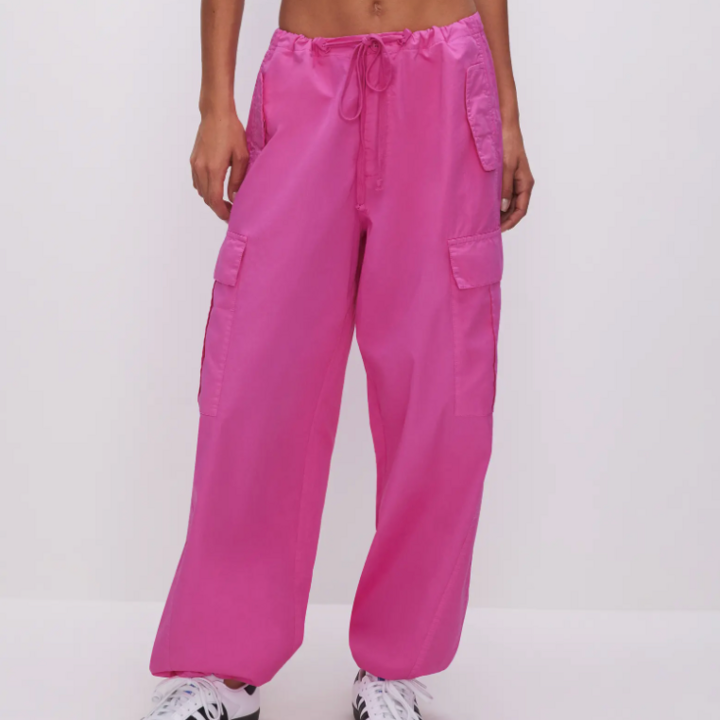 Pink Sweatpants Joggers Women Wide Leg Autumn Baggy Pants For