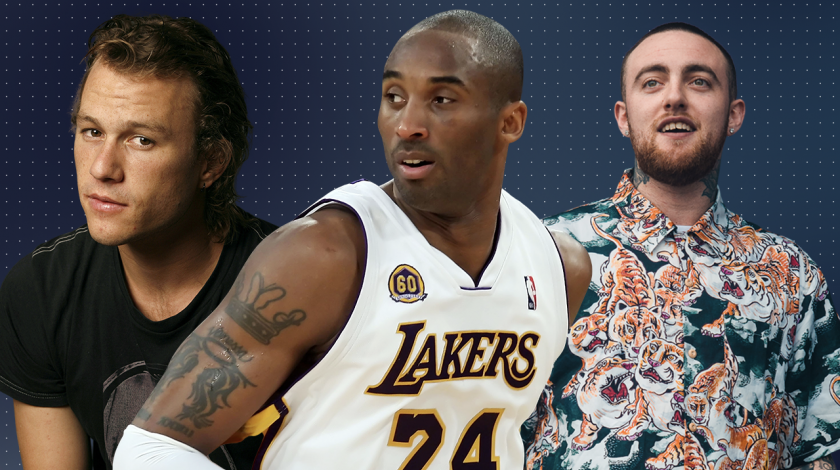 stars lost too young: heath ledger, kobe bryant, mac miller