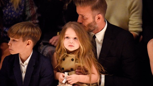 Harper Beckham Steals the Burberry Fashion Show With Her Angelic Face ...