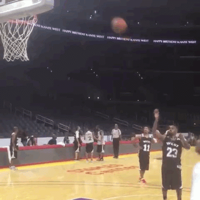 Kanye West Nervously Stepping Up To Shoot This Basketball Will Teach ...