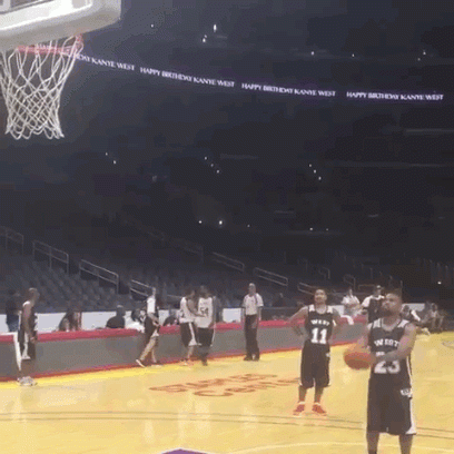 Kanye West Nervously Stepping Up To Shoot This Basketball Will Teach ...