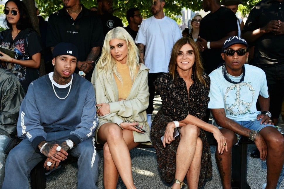 Tyga and Kylie Jenner attend the Kanye West Yeezy Season 4 fashion