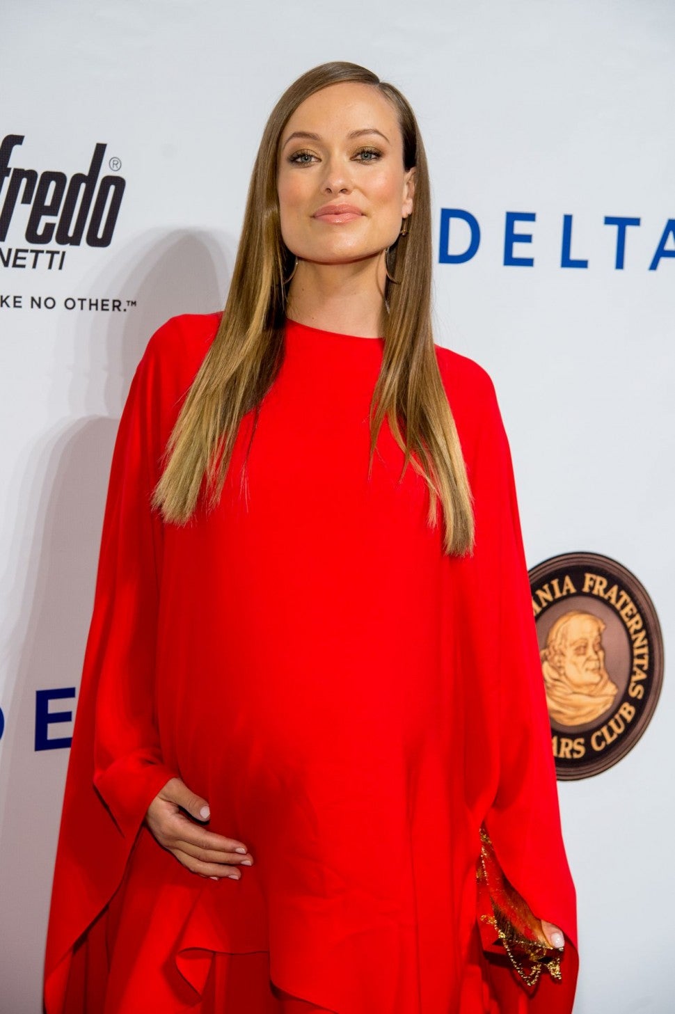 Pregnant Olivia Wilde Is Baby Bumpin' in Red -- See Her Glam Maternity