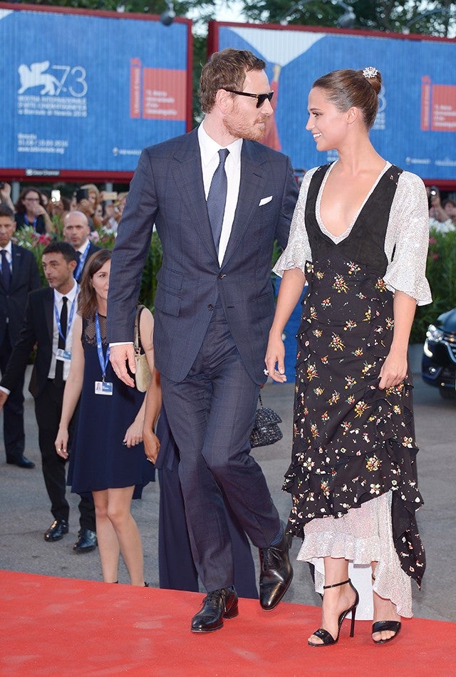 Michael Fassbender and Alicia Vikander …  Alicia vikander style, Fashion,  Event dresses
