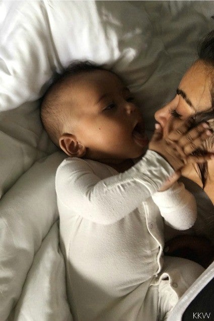 Kim Kardashian And Kanye Wests Son Saint Turns 1 See The Sweet