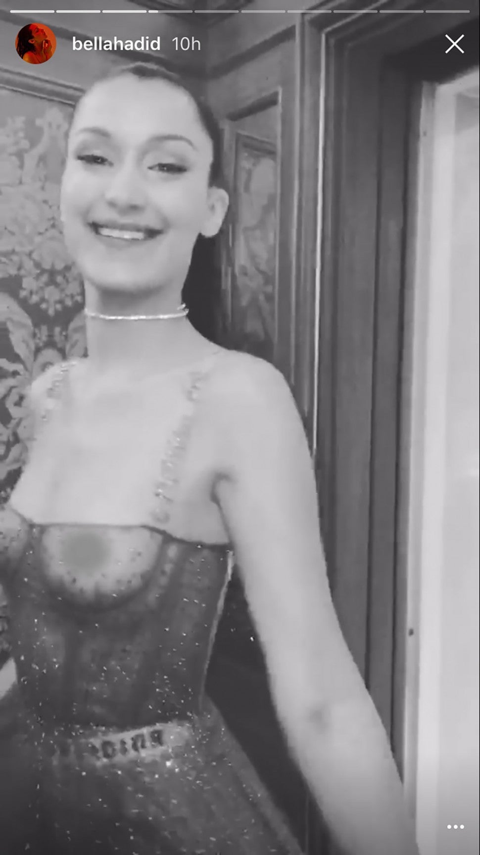 Bella Hadid Goes Totally Sheer For Dior Ball With Kendall Jenner