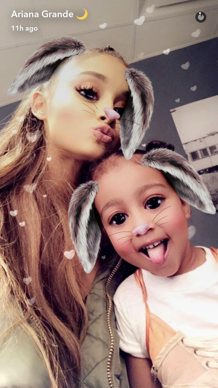 Kim KardashianWest's Daughter North Meets Ariana Grande Before Her