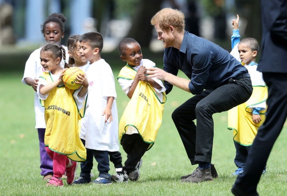 Prince Harry Plays With Kids in London, Melts Our Hearts ...