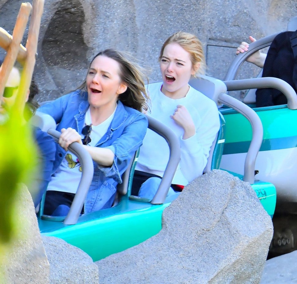 Emma Stone Enjoying Rides At Disneyland Is All Of Us See The