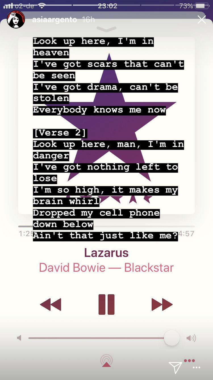 david bowie lazarus lyrics