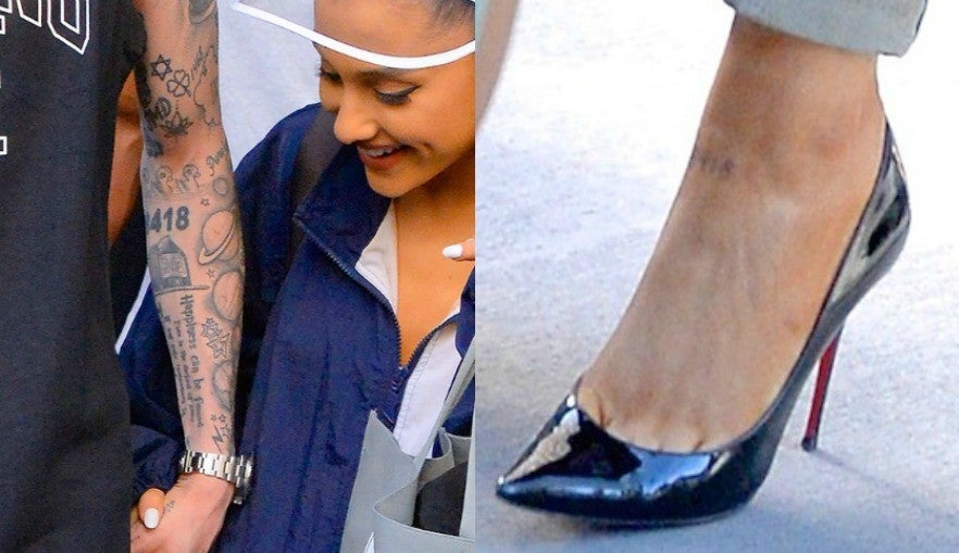Ariana Grande Covered up Her Matching Pete Davidson Reborn Tattoo