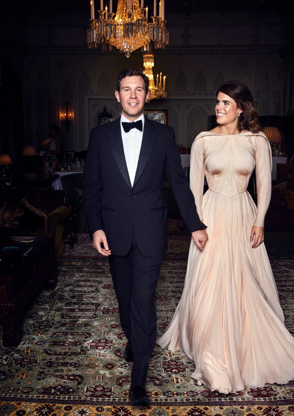 How Princess Eugenie's Reception Dress Compares to Middleton and Meghan Markle's | Entertainment Tonight