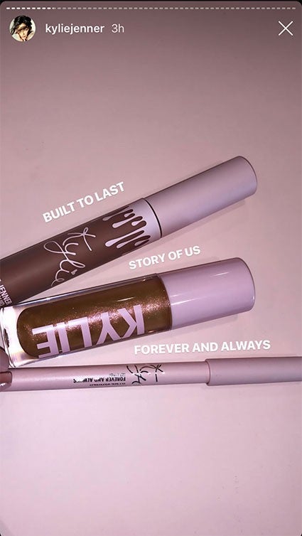 kylie jenner lipstick shade names