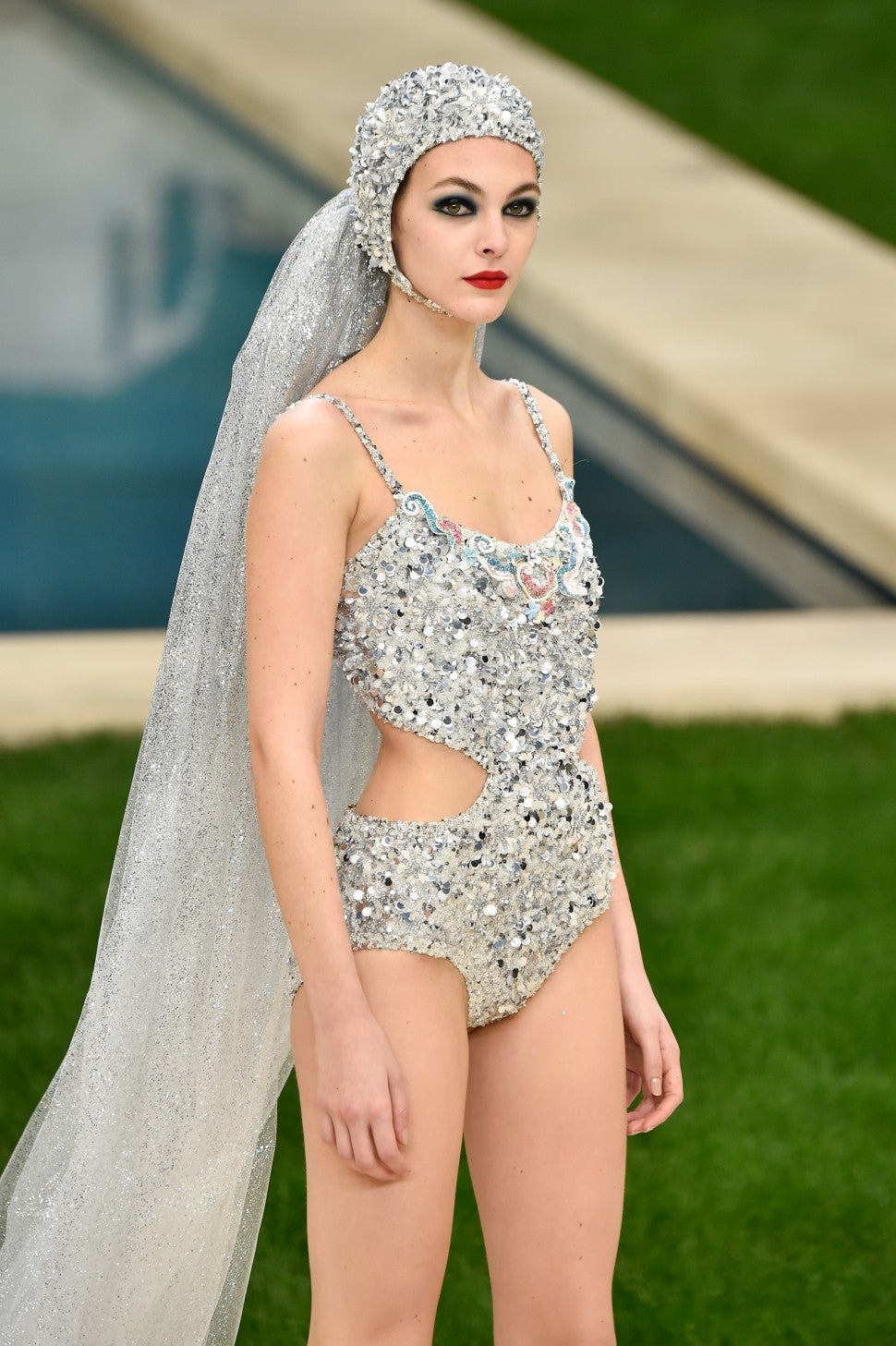 chanel bathing suit bride