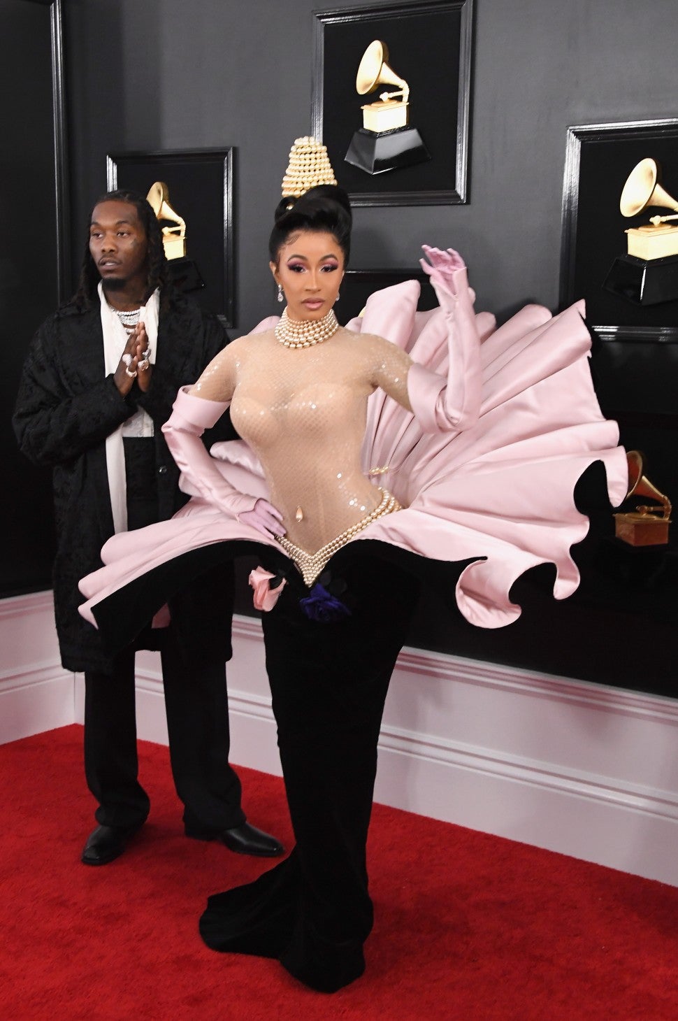 cardi b outfit grammy 2019