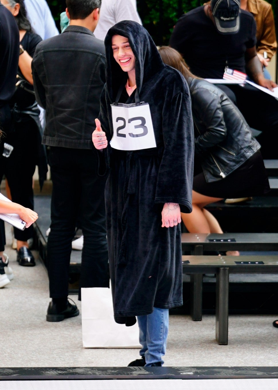 Pete Davidson Makes His Runway Debut In Alexander Wang Fashion Show