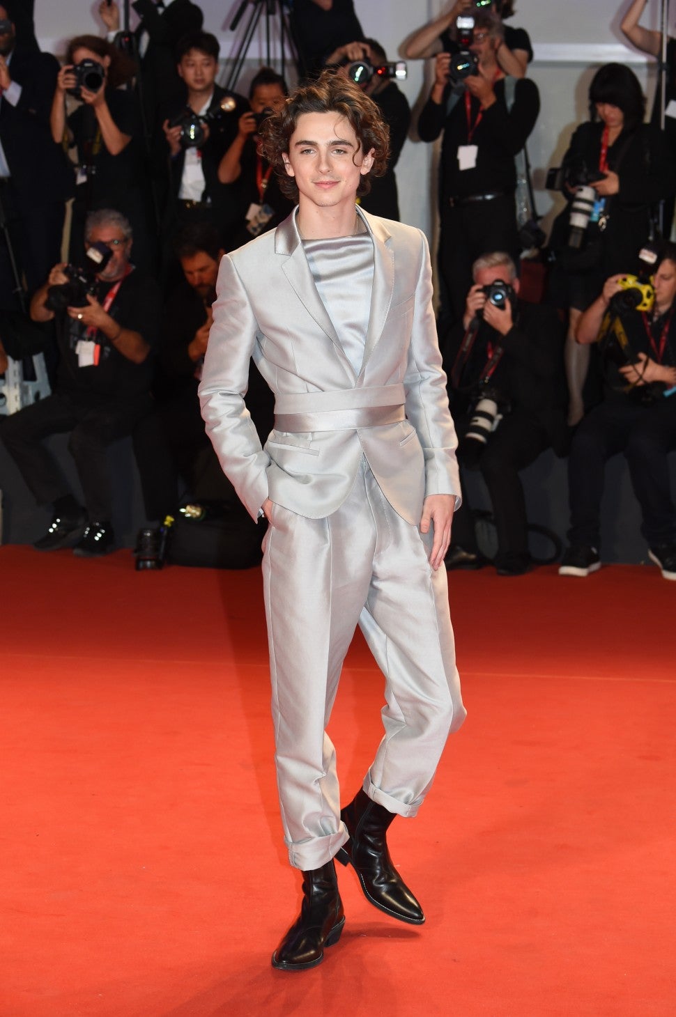 Timothee Chalamet Wins Hearts for the Millionth Time in Silk Gray Suit