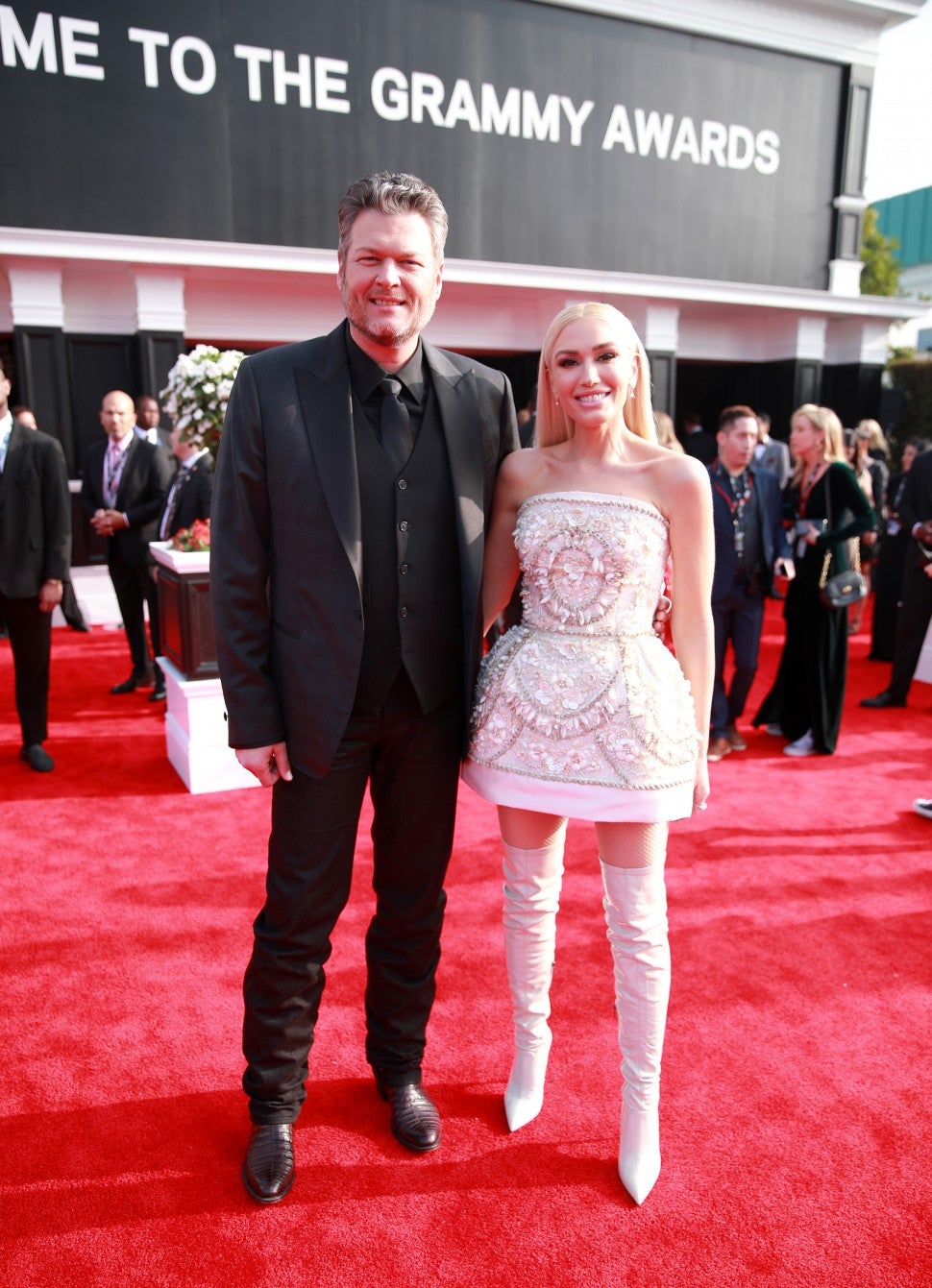 Blake Shelton And Gwen Stefani Arrive At The 2020 GRAMMYs ...