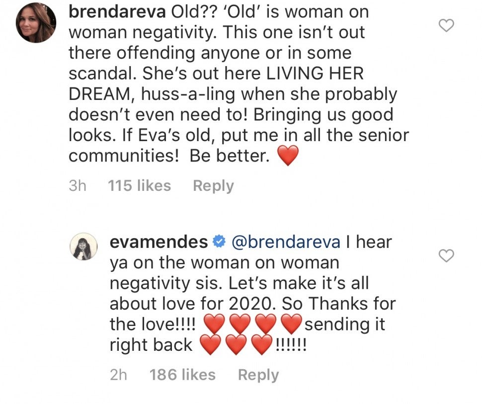 Eva Mendes Has the Perfect Response to Troll Who Said She's 'Getting Old'