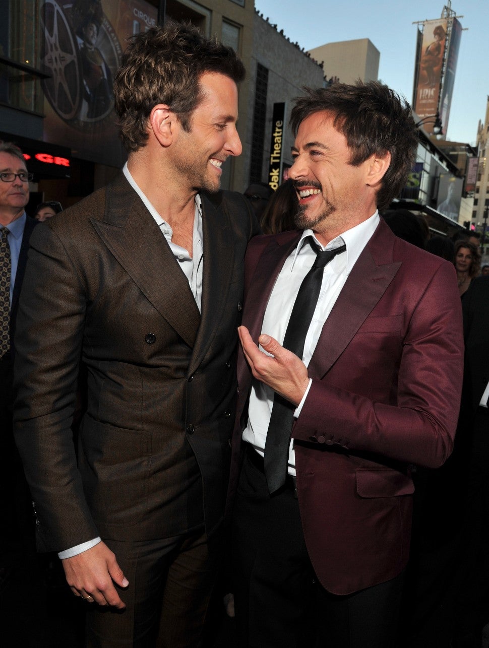 Bradley Cooper and Robert Downey Jr. arrive at 