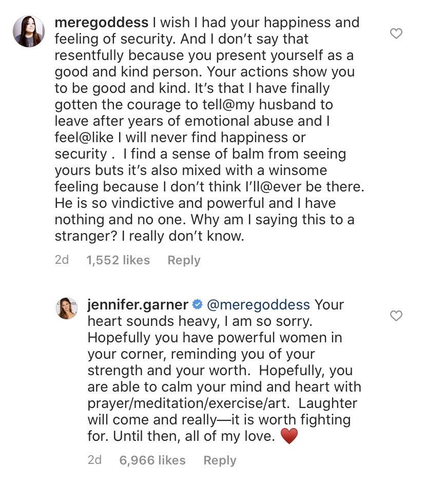 Jennifer Garner comment