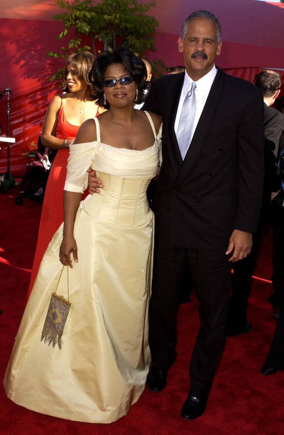 Oprah Winfrey e Stedman Graham no The Shrine Auditorium em Los Angeles, Califórnia