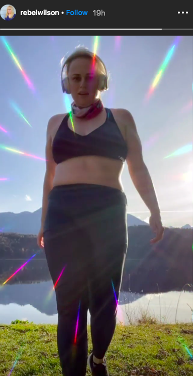 Rebel Wilson Shows Off Her Toned Stomach While Sharing An Inspirational