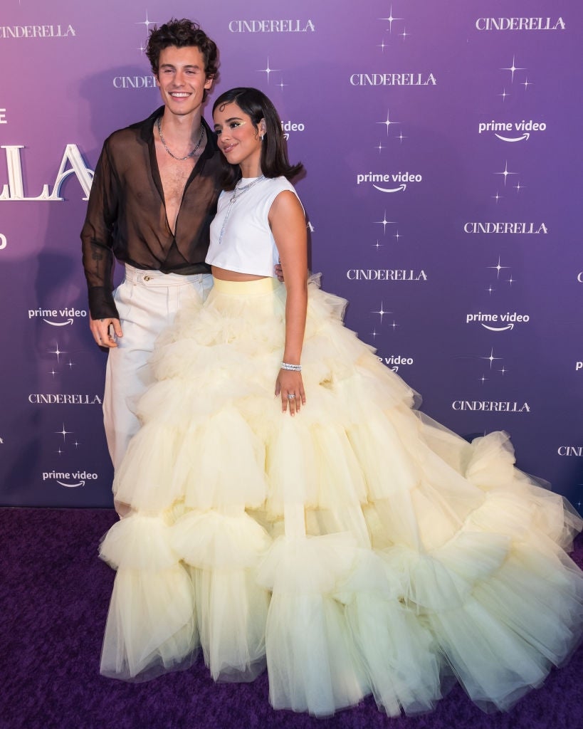 Shawn Mendes Joins Camila Cabello for 'Cinderella' Premiere in Miami: See  Their Look! | Entertainment Tonight