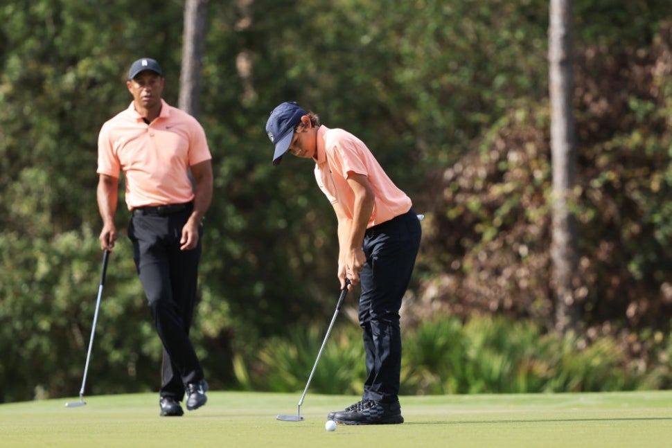 Tiger Woods Returns To Competitive Golf With His Son By His Side Since ...