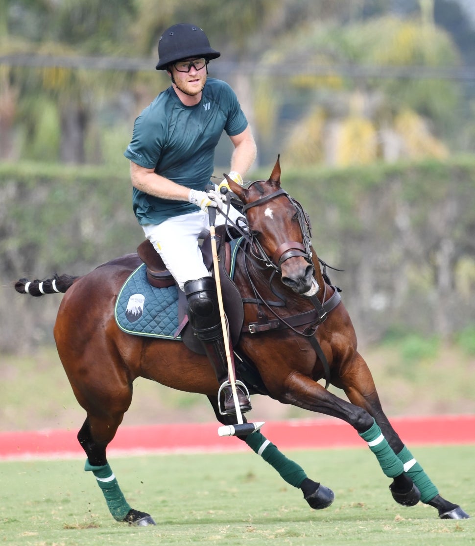 polo man falling off horse shirt