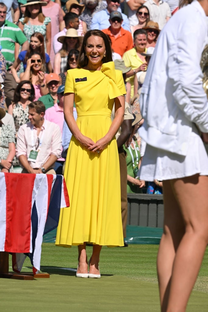Kate Middleton Enjoys the Ladies' Singles Final at Wimbledon in London ...