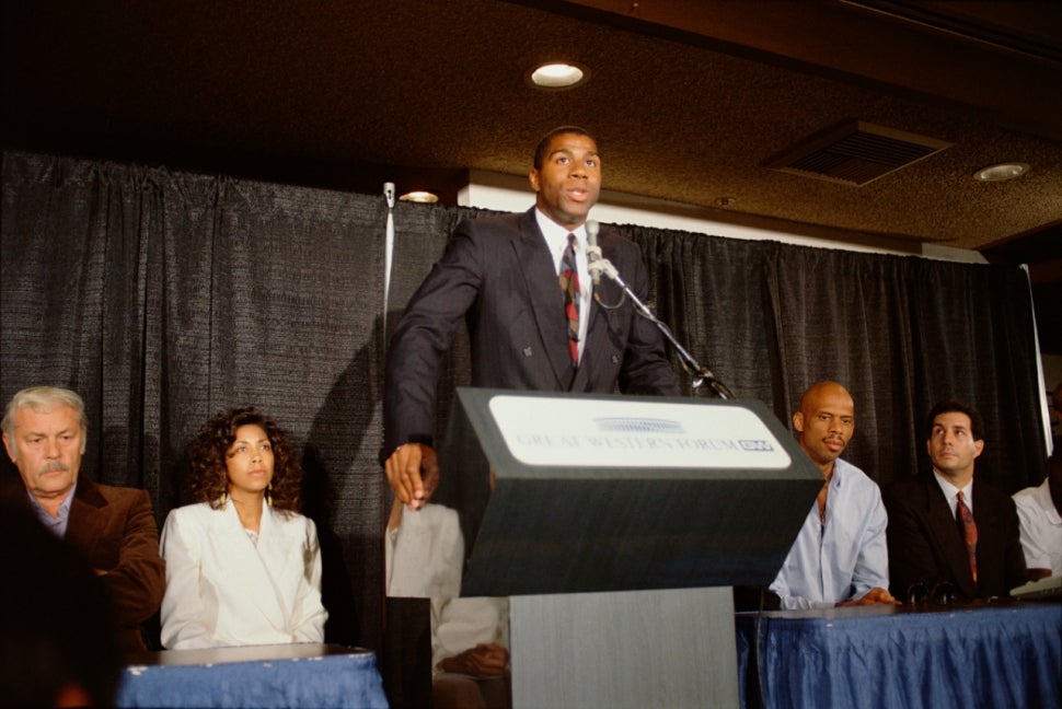 magic johnson retirement press conference 1991