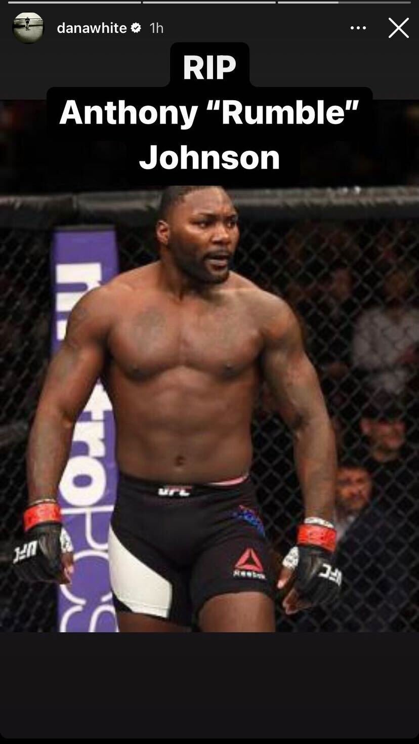 Anthony 'Rumble' Johnson, UFC Fighter, Dead at 38 | Entertainment Tonight