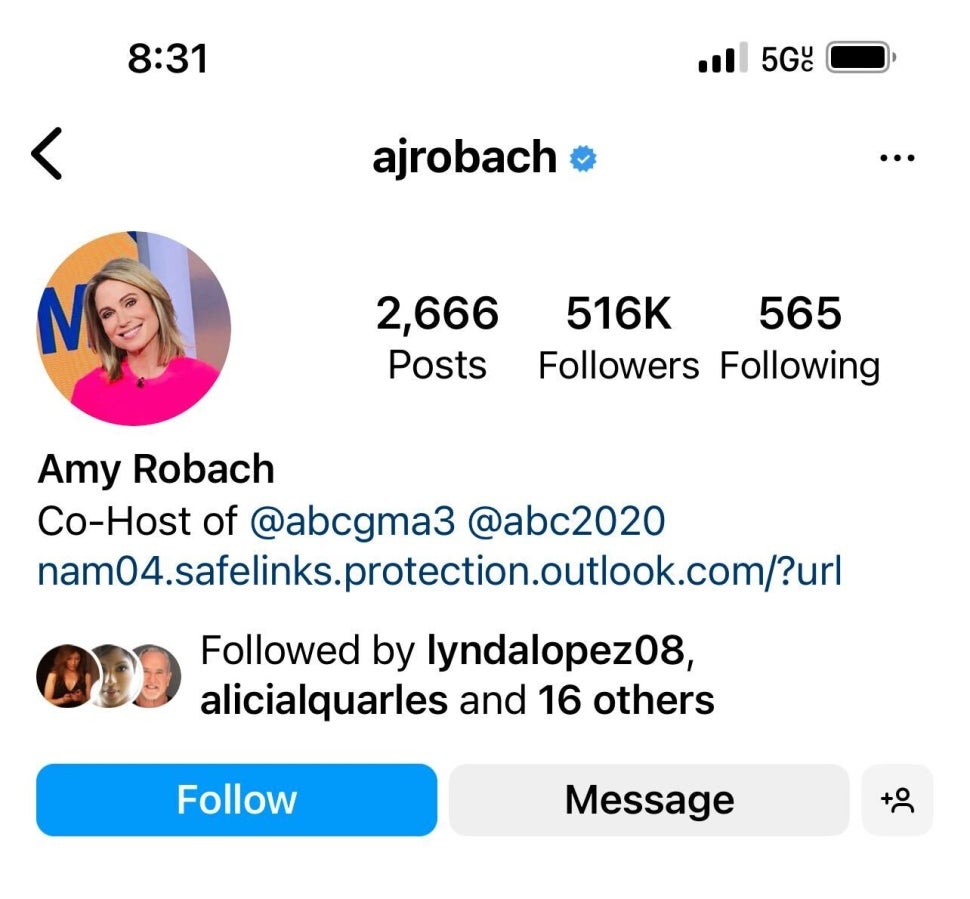 Amy Robach Returns to Instagram After T.J. Holmes Files for Divorce ...